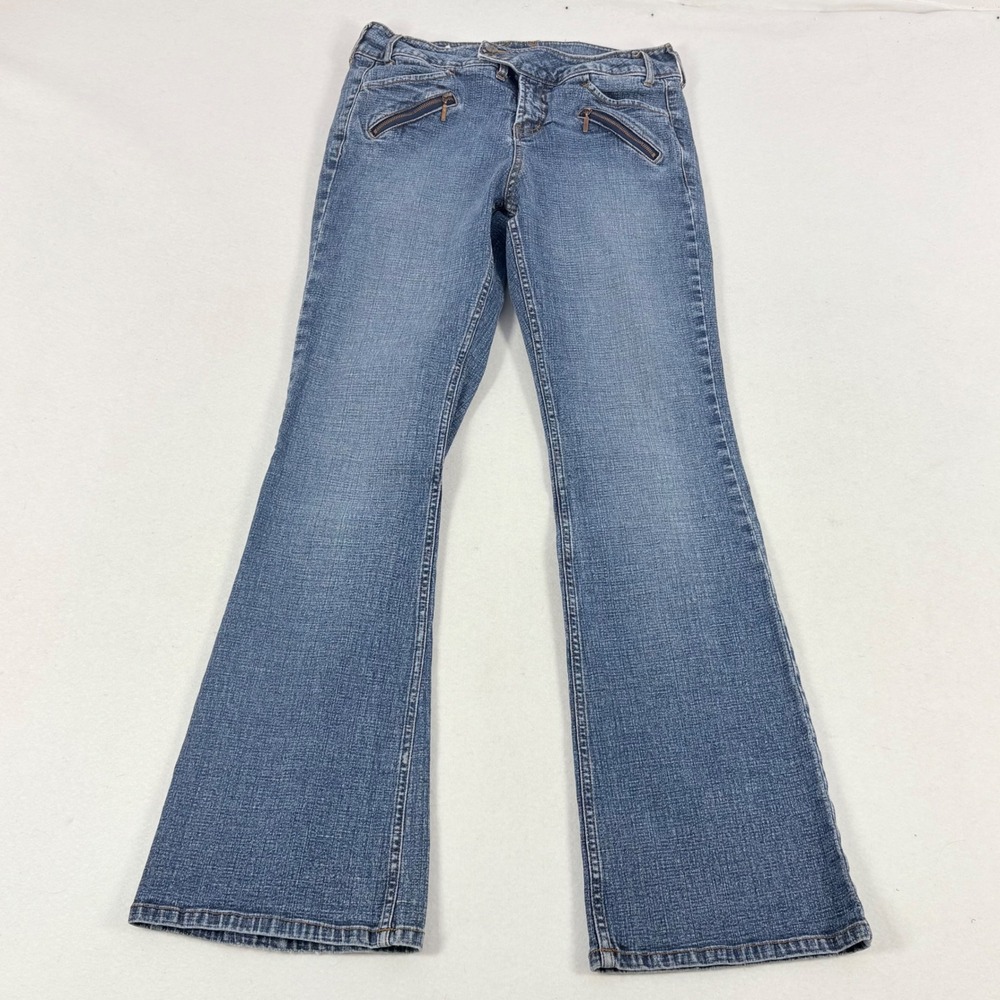 Y2K 90s LEI Flare Jeans Womens Size 11 Low Rise 29x29 FLAW